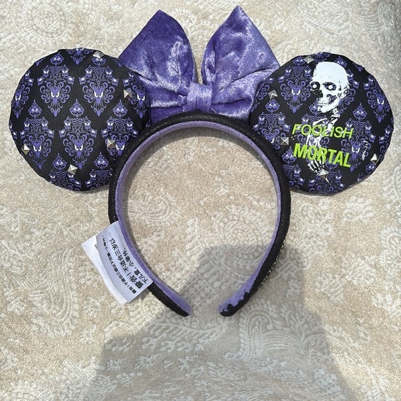 Disney Parks Haunted Mansion Madame Leota Wallpaper Minnie Mouse Ears Headband - Picture 15 of 15
